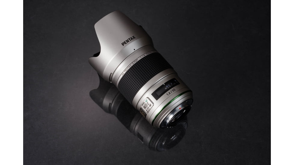 Pentax HD-D FA 50mm F1.4 SDM AW Edition Lens, Silver, 23340