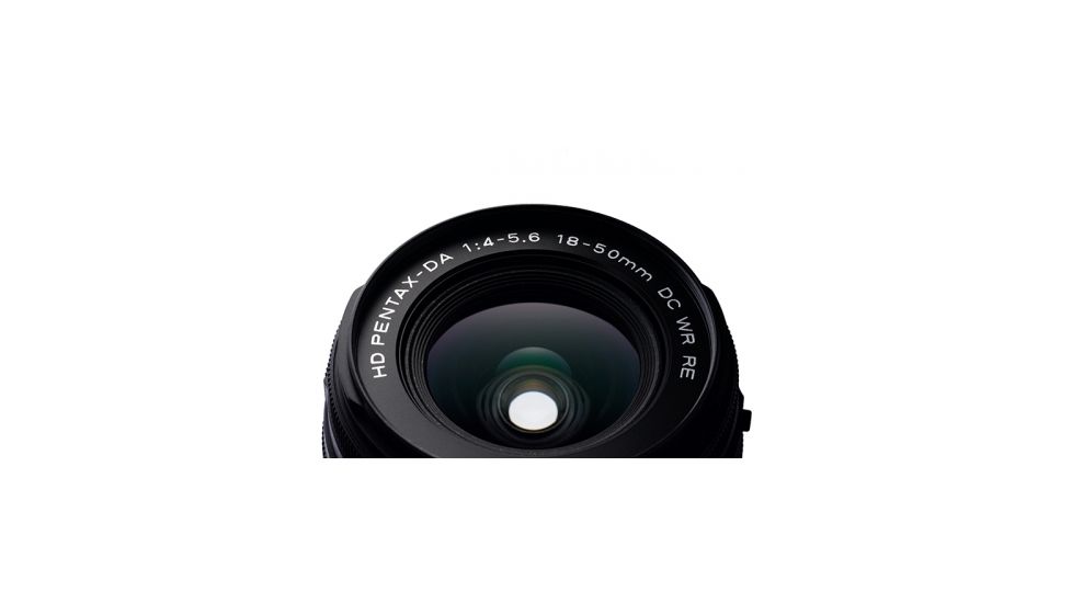 Pentax HD-DA 18-50mm F4-5.6 DC WR RE Thin Standard Zoom Lens, Black 21357