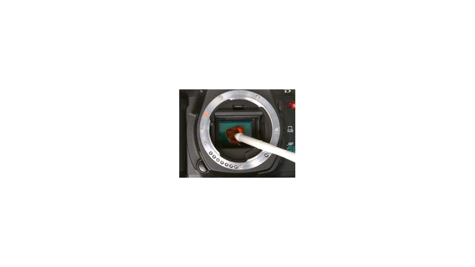 Use the cleaning stick to wipe away dirt and other particles on the sensor