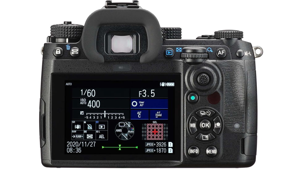 Pentax K-3 Mark III Advanced APS-C Digital SLR Camera, Black, 8.54 x 6.50 x 4.72in, 01051