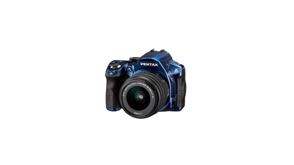 Pentax K-30 Digital SLR Camera - Lens Kit Blue w DA 18-55 WR 15735