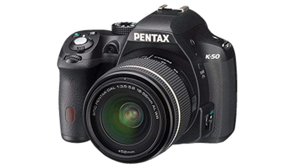 Pentax K-50  DSLR Camera Kit with L18-55 WR Lens, Black 10894
