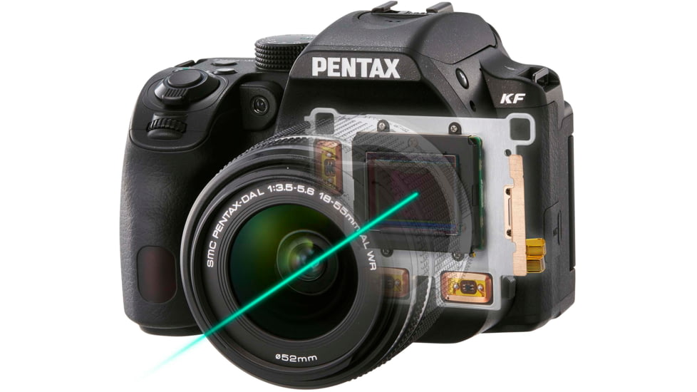 Pentax KF Digital Camera, Black, Compact, 1184