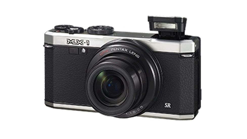 Pentax MX-1 Compact Digital Camera, Black and Silver 12633