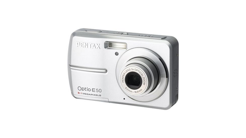 Pentax Optio E50 8.0 Megapixel Digital Camera 3x Zoom 2.4in LCD 17216