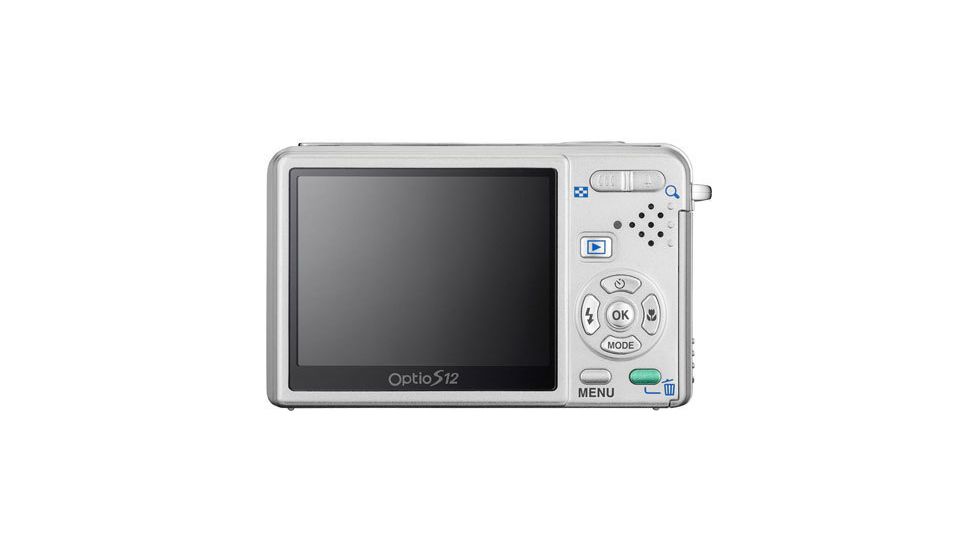 Pentax Optio S12 Back View