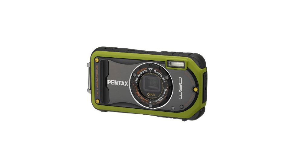 Pentax Optio W90 Waterproof Compact Digital Camera, Pistachio Green 16426