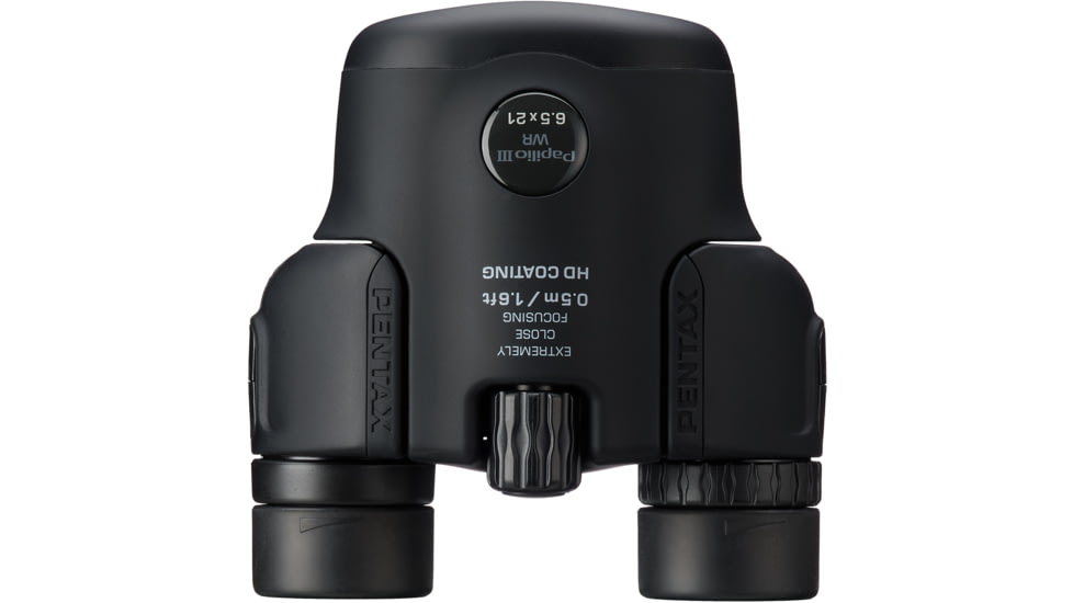 Pentax Papilio III WR 6.5x21mm Porro Prism Binocular, Black, 62014