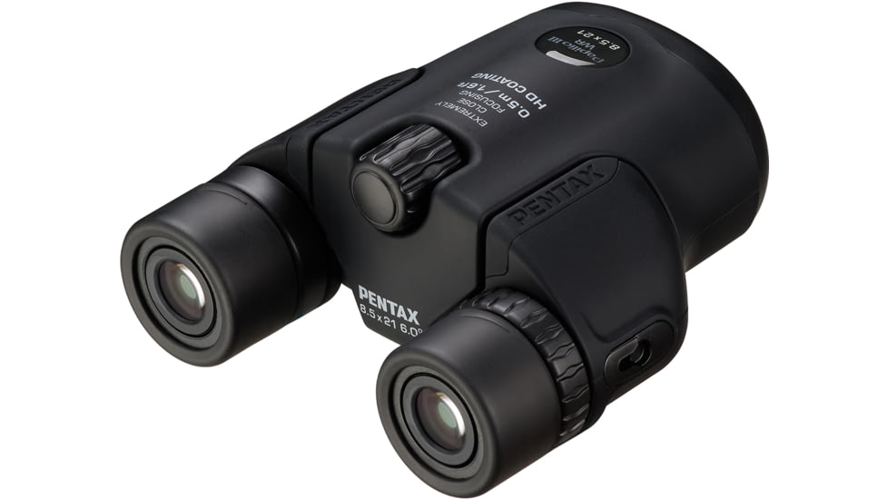 Pentax Papilio III WR 8.5x21mm Porro Prism Binocular, Black, 62016