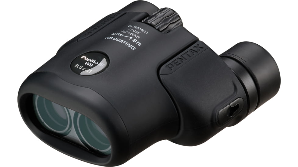 Pentax Papilio III WR 8.5x21mm Porro Prism Binocular, Black, 62016