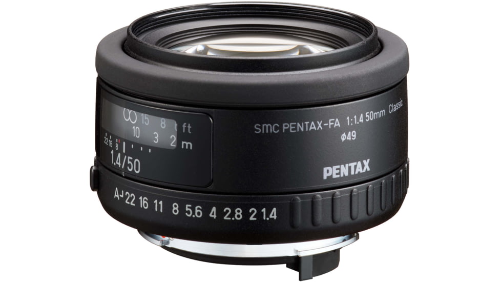 Pentax Smc Classic Camera Lens, 50mm, F1.4, Matte Black, 20800