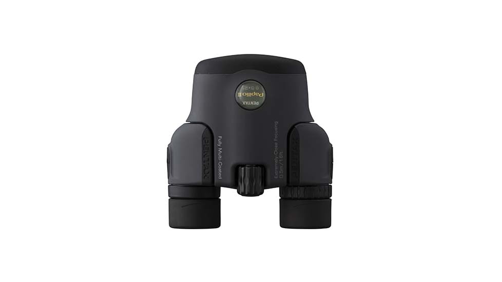 Pentax U-Series Papilio II 8.5x21mm Porro Prism Binoculars, Black, Black, 62002-RIM
