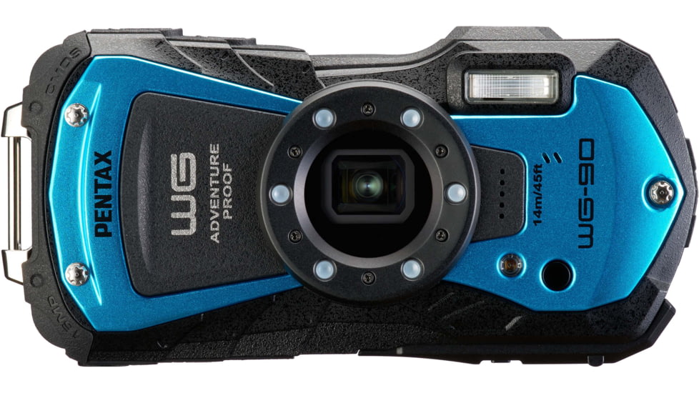 Pentax WG-90 Camera, Blue, Compact, 02145