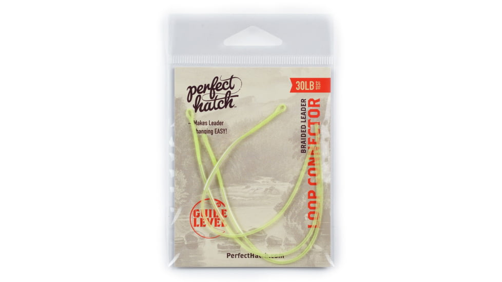 Perfect Hatch Braided Loops, 30lb, Chartreuse, PH-TBL-30-18