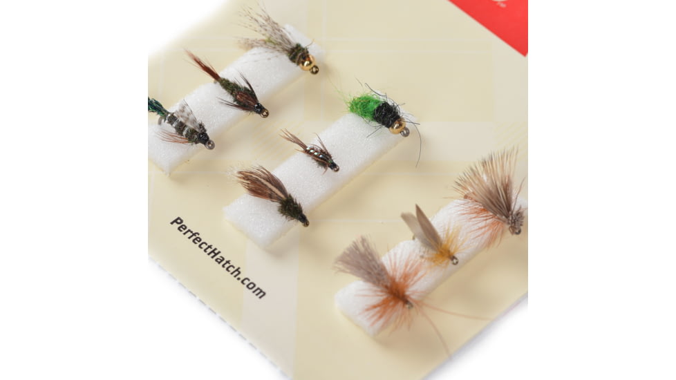 Perfect Hatch Caddis Lifecycle Assortment, 9pk, PH-FLYAST-44P