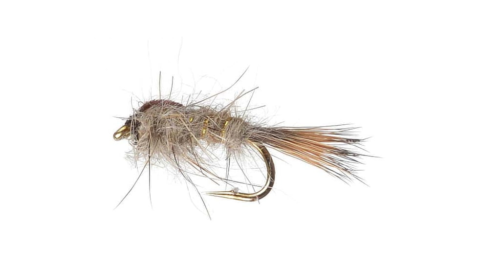 Perfect Hatch Dry Flies Gold Ribbed Hares Ear, #12, PHFLY118912P