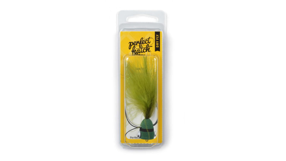 Perfect Hatch Dry Foam Popper ,Olive/Black, #2, PHFLY628702P
