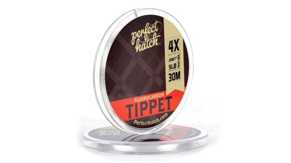 Perfect Hatch Fluorocarbon Tippet Material, 4X, Clear, PH-SFPT30-4
