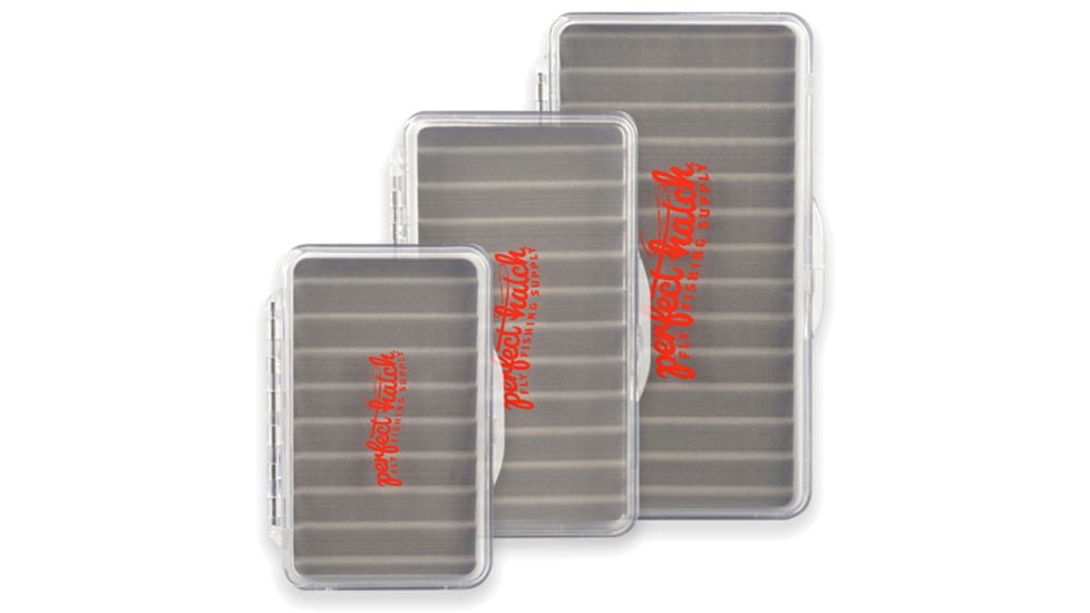 Perfect Hatch Fly Box Clear Ripple Foam, Small, PH-FB-CRF-S