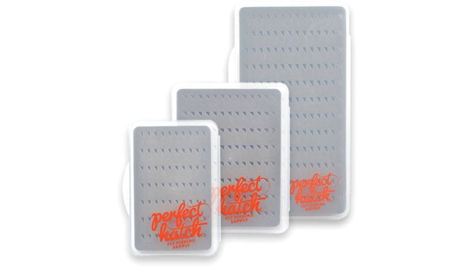 Perfect Hatch Fly Box Clear Tri-Foam, Small, PH-FB-CTF-S