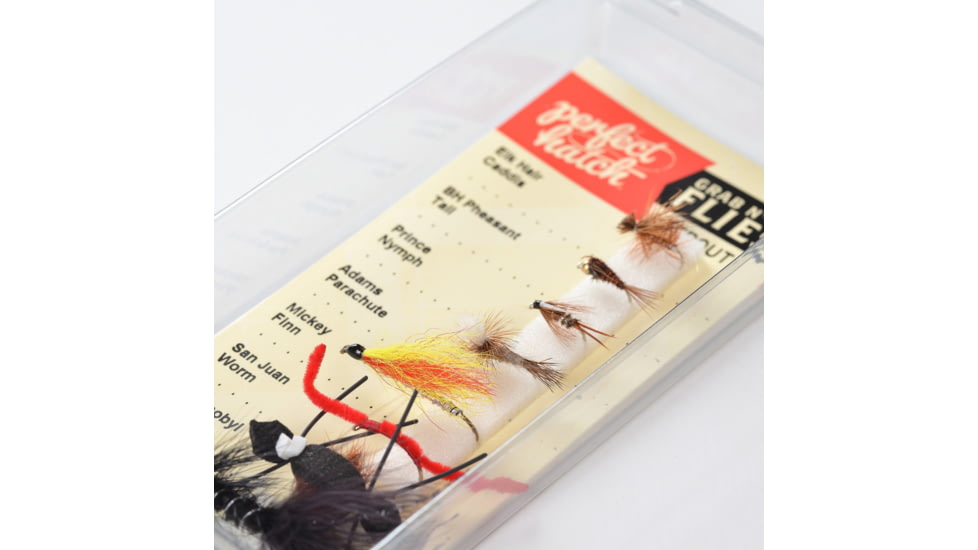 Perfect Hatch Grab N Go Basic Trout Fly Assortment, 8pk, PH-FLYAST-48P