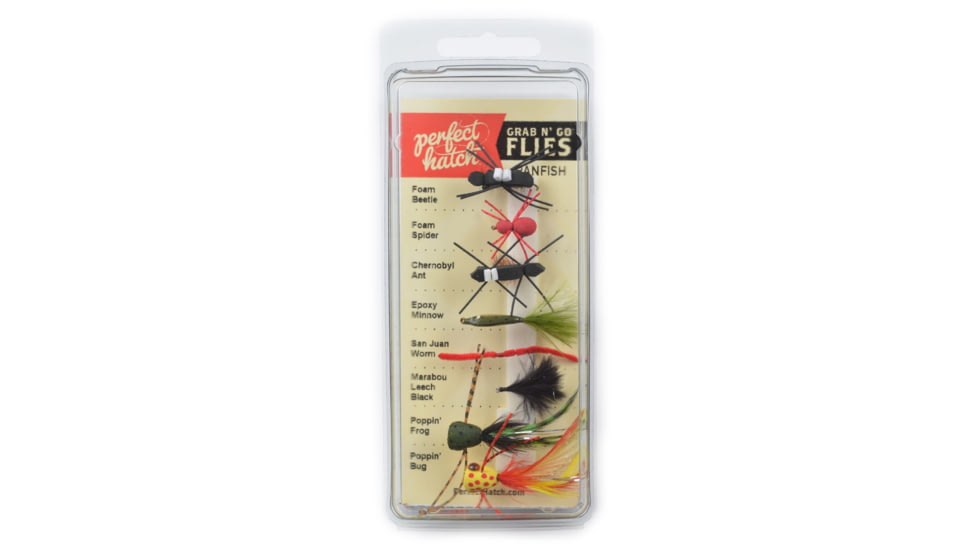 Perfect Hatch Grab N Go Panfish Fly Assortment, 8pk, PH-FLYAST-54P