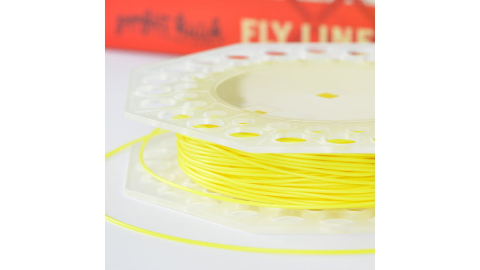 Perfect Hatch Perfomance Fly Line 30 yd w/One Loop Floating, 10lb, Hi-Vis Yellow, PH-FL-WF10F