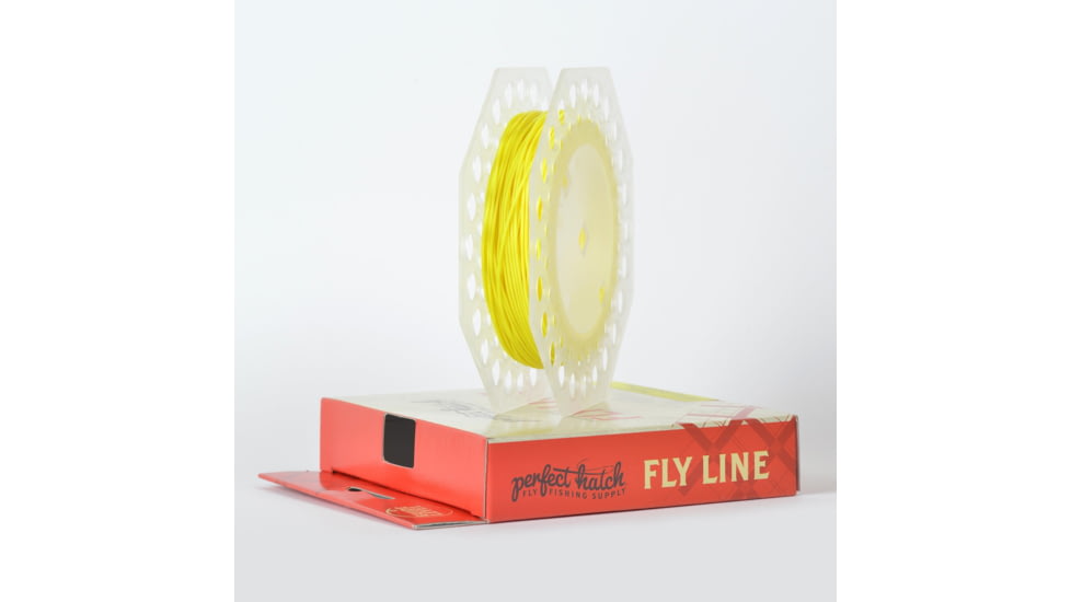 Perfect Hatch Perfomance Fly Line 30 yd w/One Loop Floating, 10lb, Hi-Vis Yellow, PH-FL-WF10F