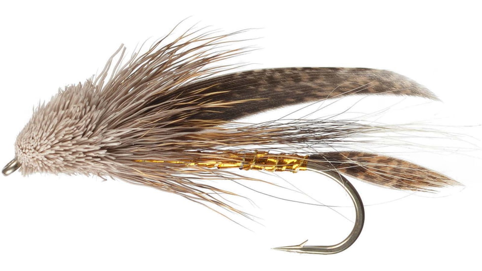 Perfect Hatch Streamer Flies Muddler Minnow, Gold, #04, PHFLY128804P
