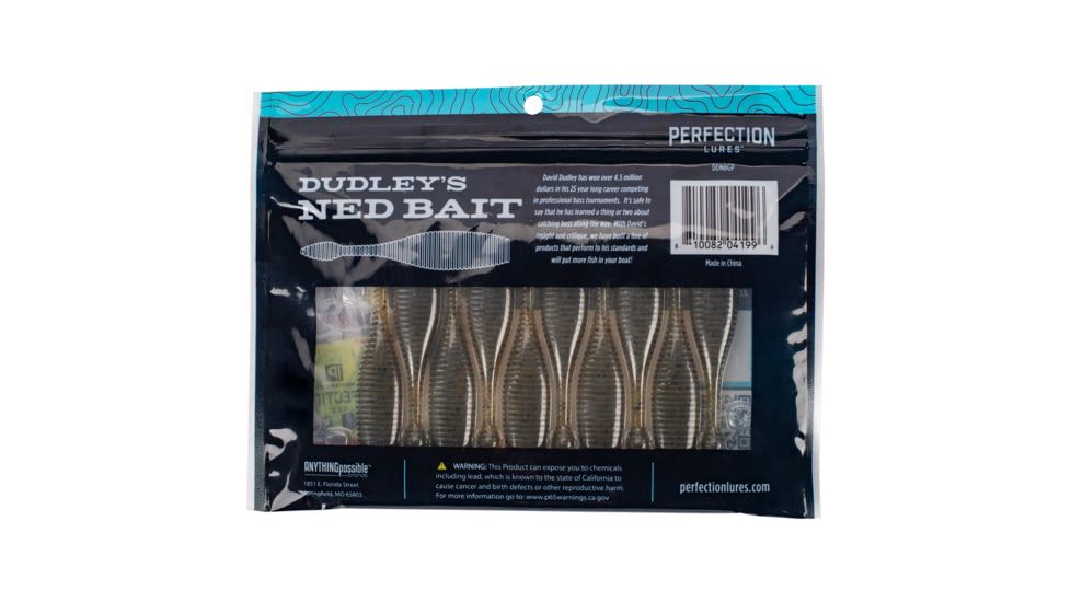 Perfection Lures Dudleys Ned Bait, Green Pumpkin, 3.25 in., DDNBGP