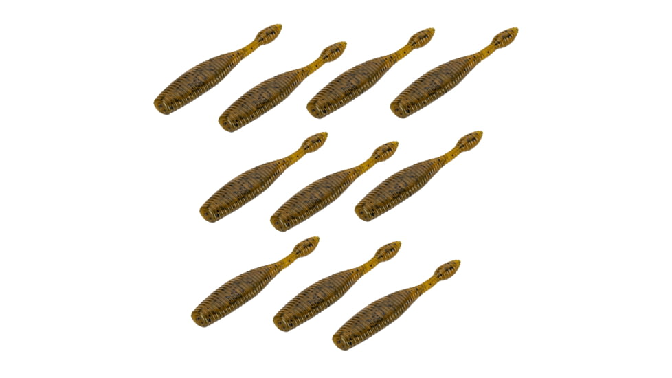 Perfection Lures Dudleys Ned Bait, Green Pumpkin, 3.25 in., DDNBGP