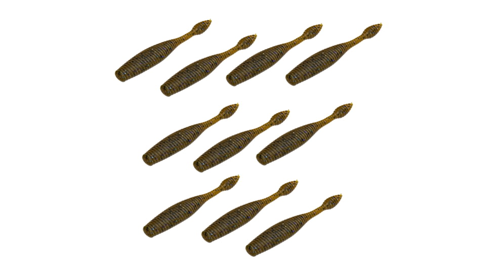 Perfection Lures Dudleys Ned Bait, Green Pumpkin Violet, 3.25 in., DDNBGPV