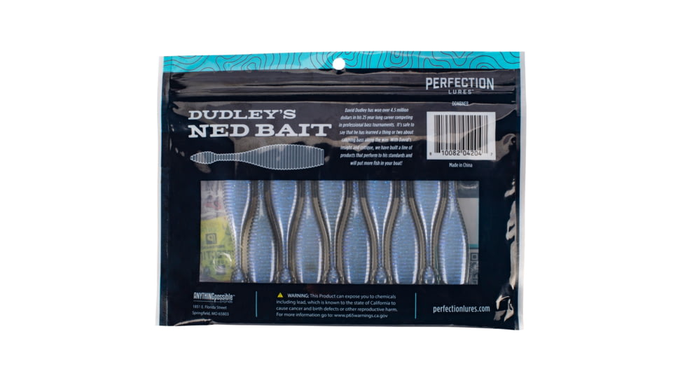 Perfection Lures Dudleys Ned Bait, Nebula, 3.25 in., DDNBNEB