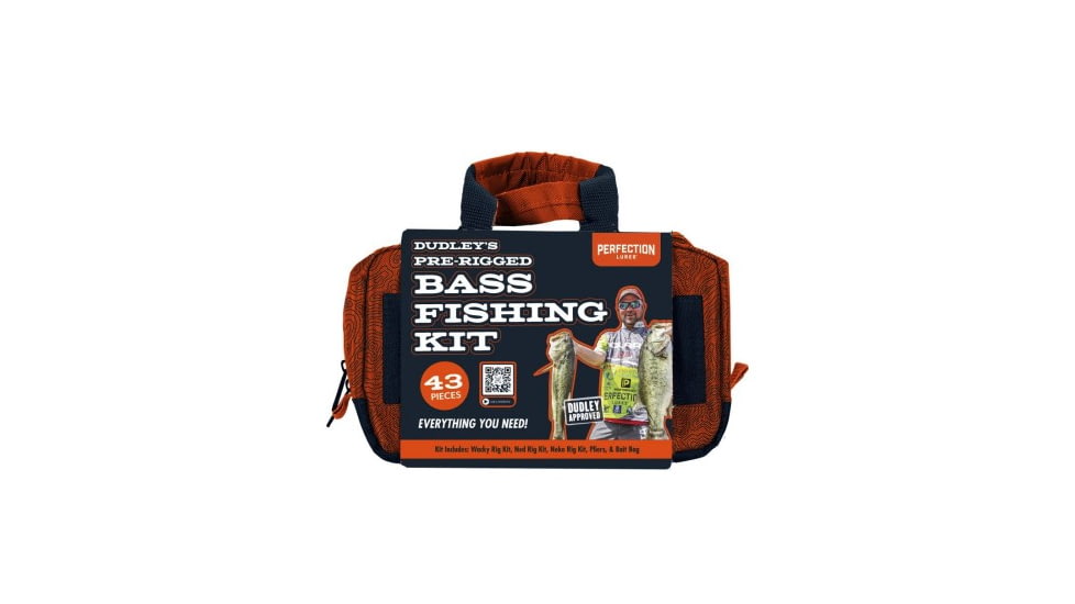 Perfection Lures Dudleys Pre-Rigged Bass Bait Kit with Bag, DDPRBFK