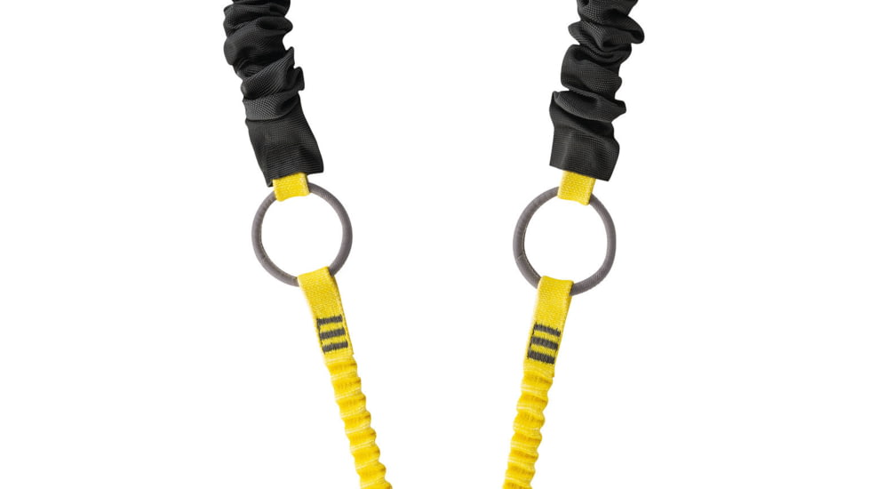 Petzl Absorbica-Y Tie-Back, Black/Yellow, L015AA00
