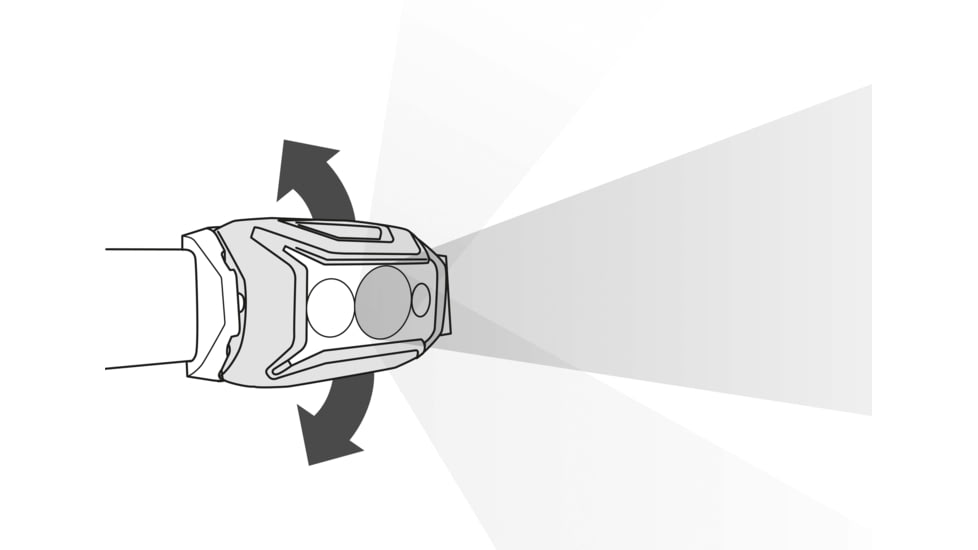 Petzl Actik 450 Lumen Headlamp, Grey, E063AA00