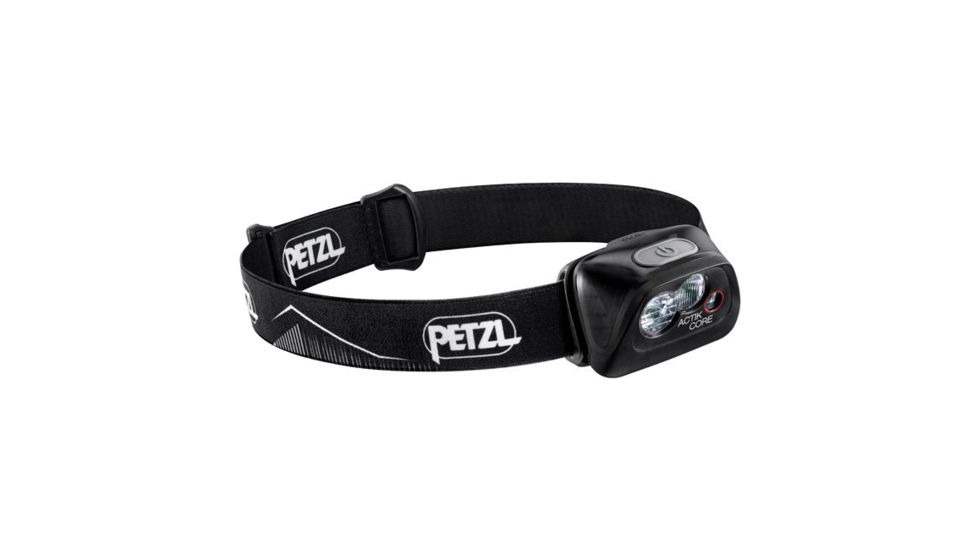 Petzl Actik Core LED Headlamp, LR03, Red/White, 450 Lumens, Black, E099GA00