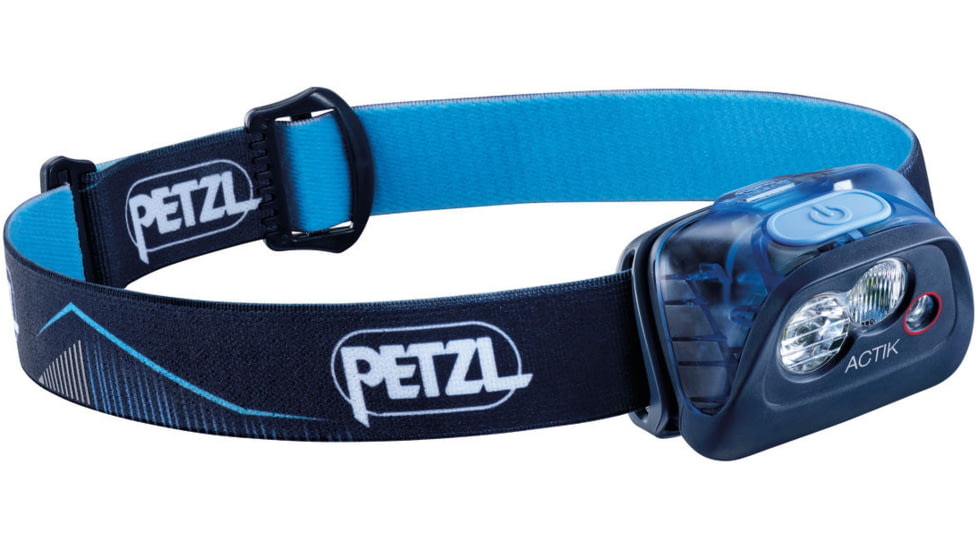Petzl Actik LED Headlamp, AAA/LR03, Red/White, 350 Lumens, Blue, E099FA01