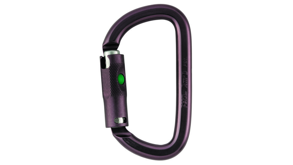 Petzl Am'D Ball Lock Carabiner, Gray, M34A BL