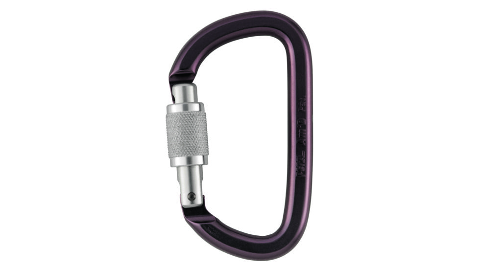 Petzl Am'D Carabiner, Gray, Screw-Lock, M34A SL