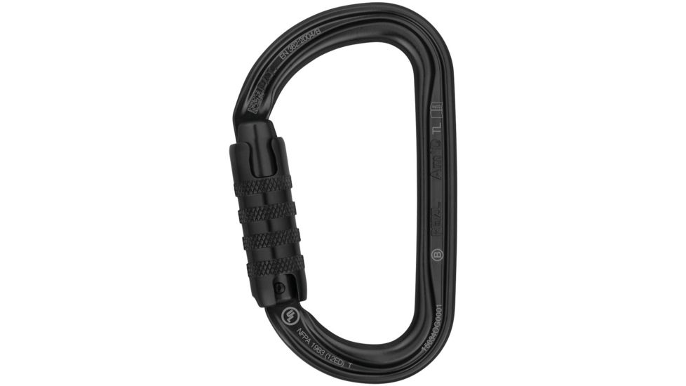 Petzl Am'D Carabiner, Black, Triact-Lock, M34A TLN