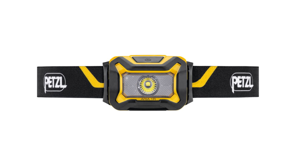 Petzl ARIA 1R Headlamp, 450 Lumens, Black/Yellow, 450 Lumens, E069CA00