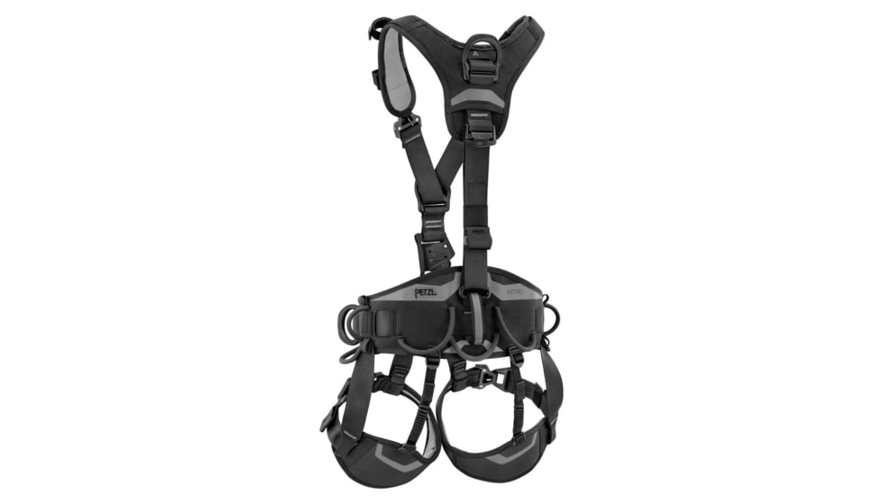Petzl Astro International Harness, Black, 1, C083BB04