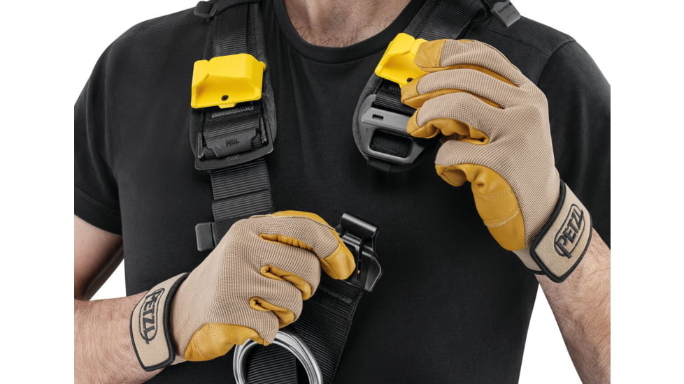 Petzl Astro International Harness, Black/Yellow, 0, C083BB00