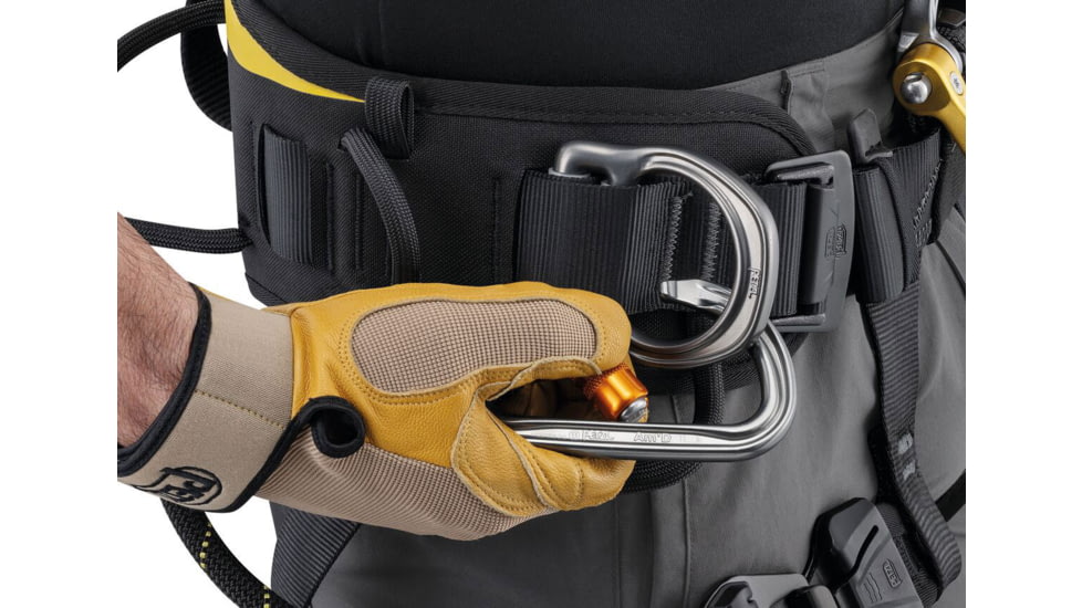 Petzl Astro International Harness, Black/Yellow, 0, C083BB00