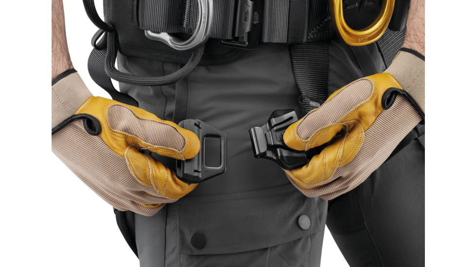 Petzl Astro International Harness, Black/Yellow, 0, C083BB00