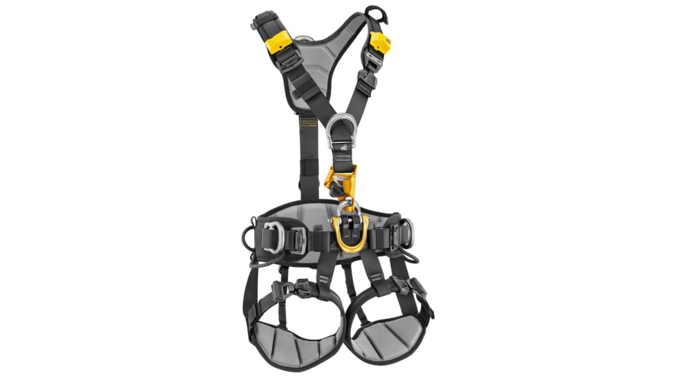 Petzl Astro International Harness, Black/Yellow, 0, C083BB00