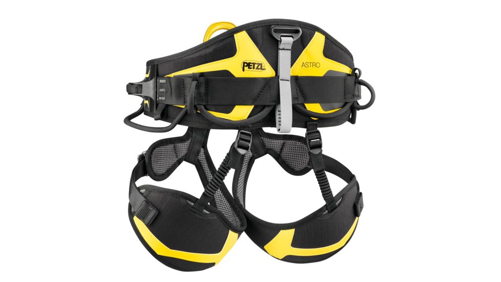 Petzl Astro Sit Fast Harness, Black/Yellow, 2, C085AA02