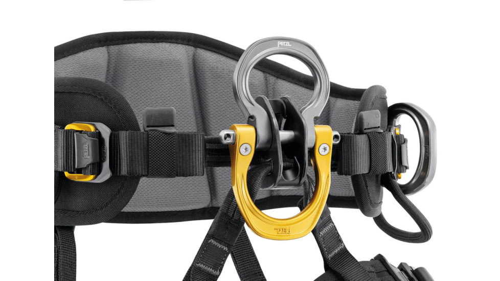 Petzl Astro Sit Harness, Black/Yellow, 0, C085AB00