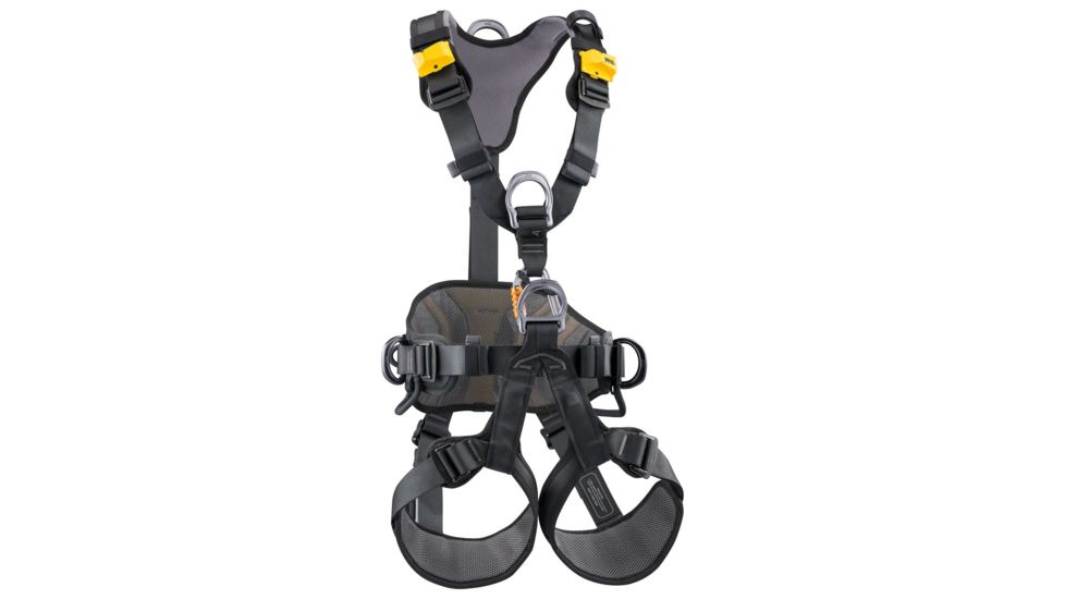 Petzl Avao Bod International Harness, Black/Yellow, 1, C071CA01